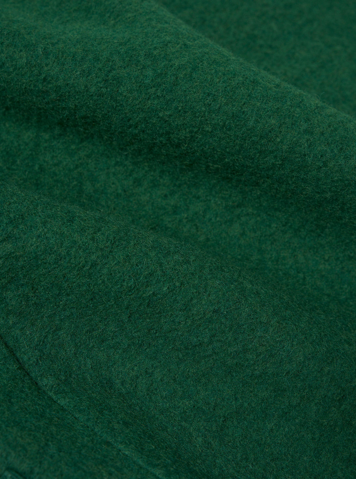 Green Wool Fleece Zip Waistcoat