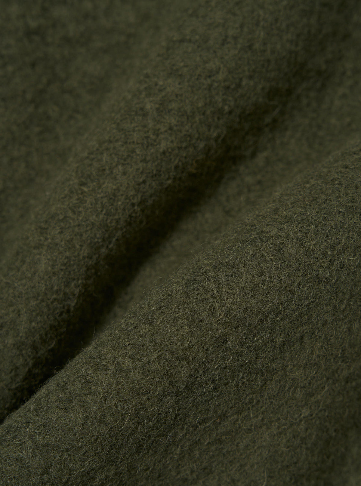Olive Wool Fleece Zip Waistcoat