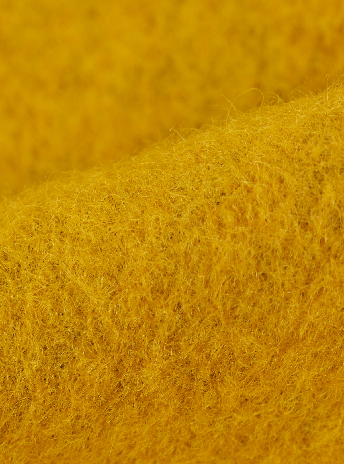 Yellow Wool Fleece Zip Waistcoat