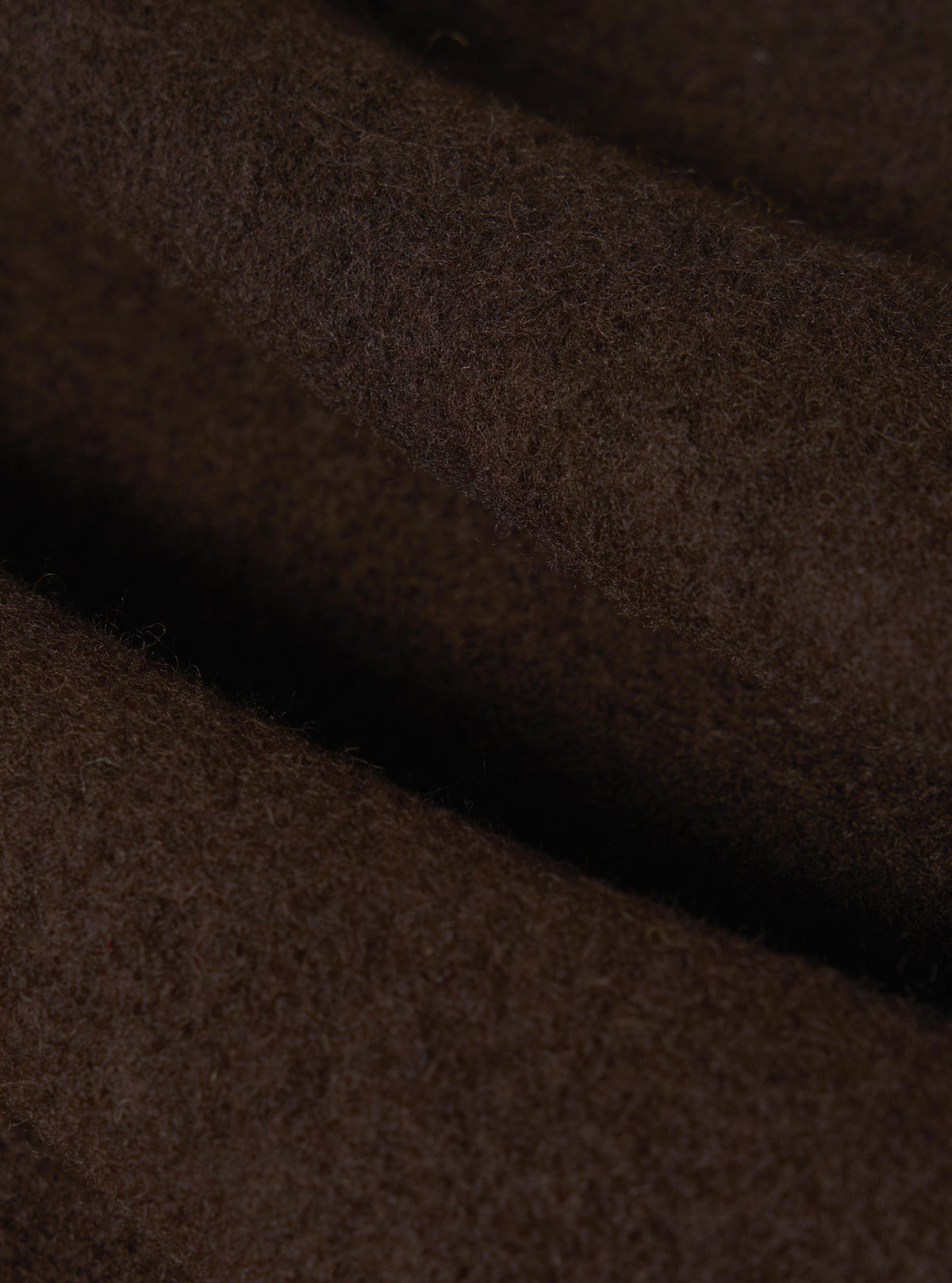 Brown Wool Fleece Cardigan