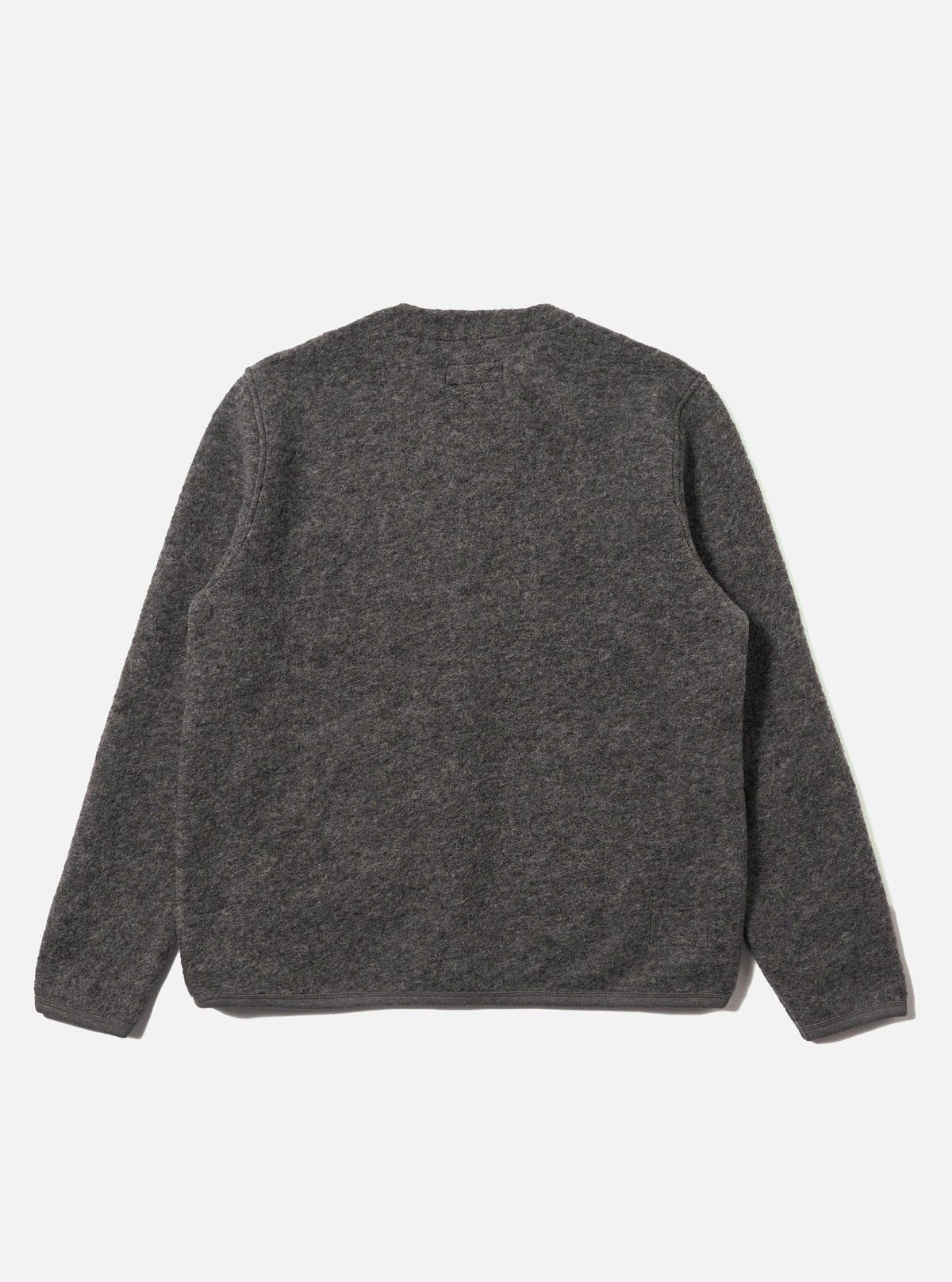 Grey Marl Wool Fleece Cardigan