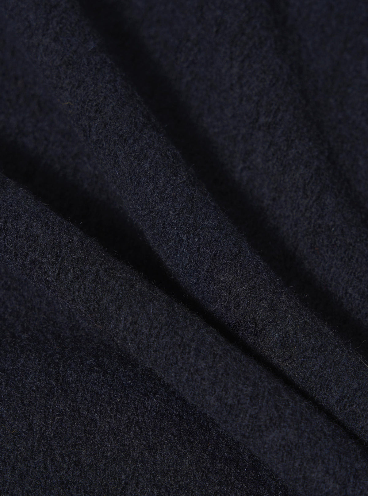 Navy Wool Fleece Cardigan