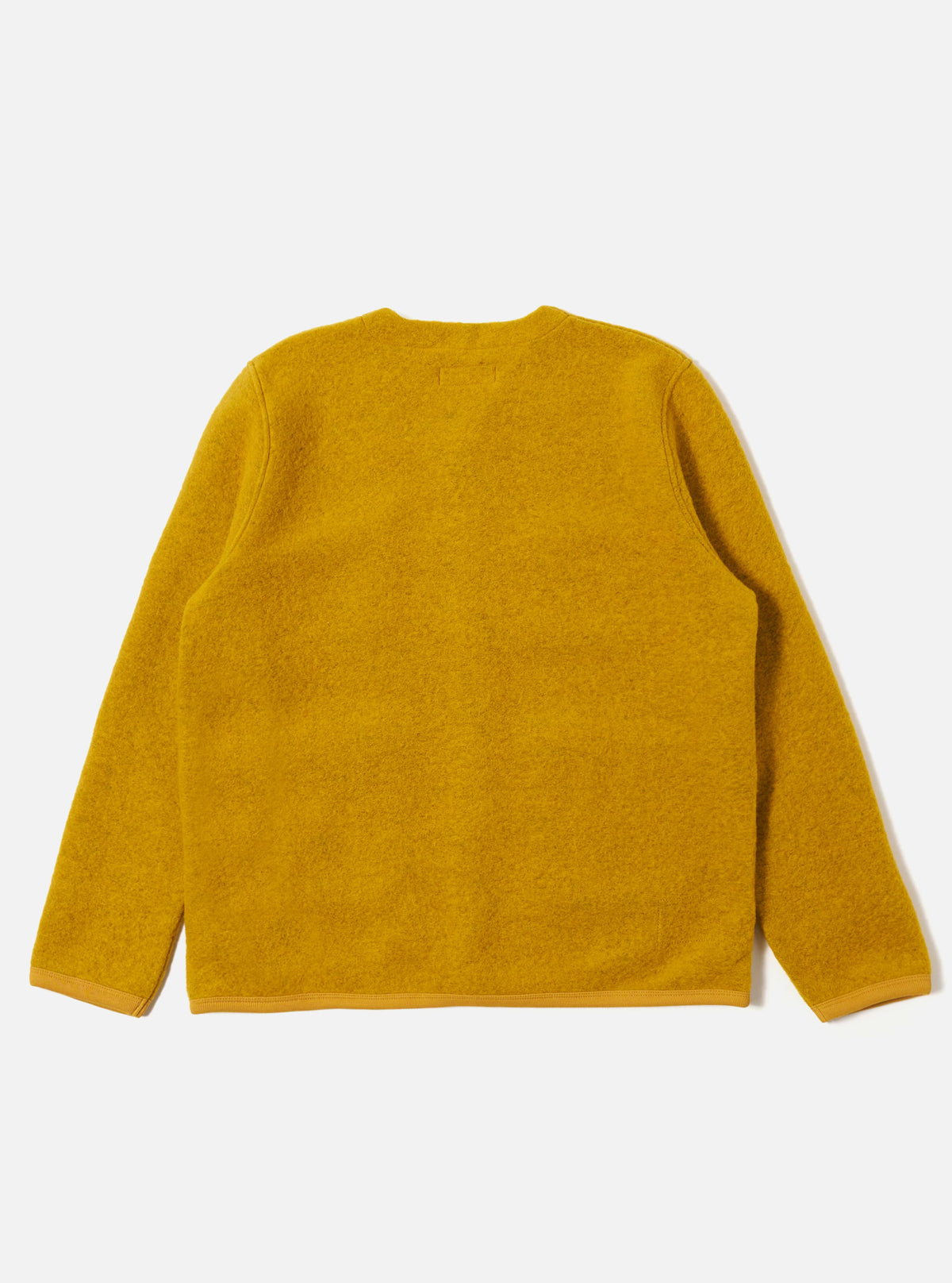 Yellow Wool Fleece Cardigan