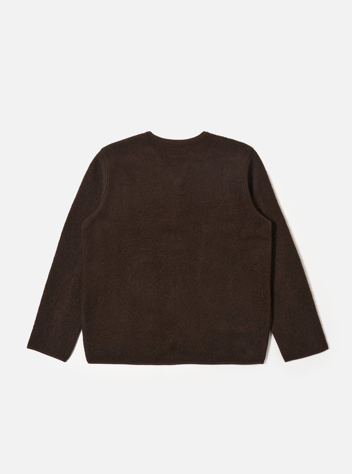 Brown Wool Fleece Zip Liner Jacket