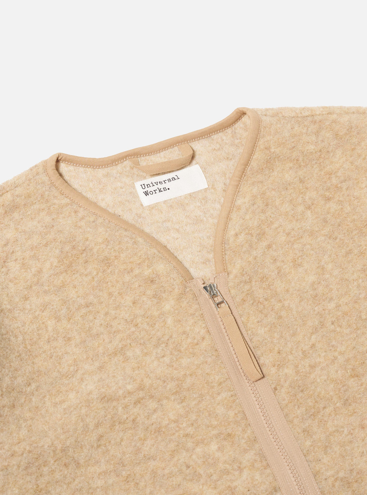 Fawn Wool Fleece Zip Liner Jacket