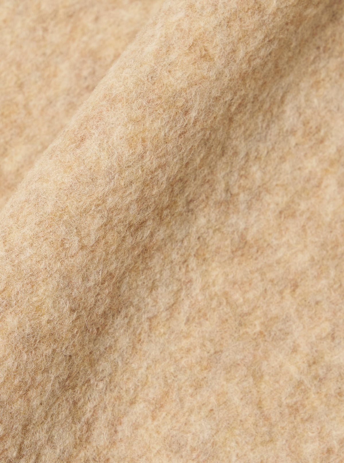 Fawn Wool Fleece Zip Liner Jacket