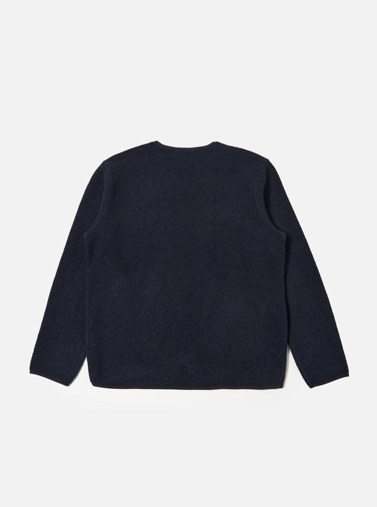 Navy Wool Fleece Zip Liner Jacket