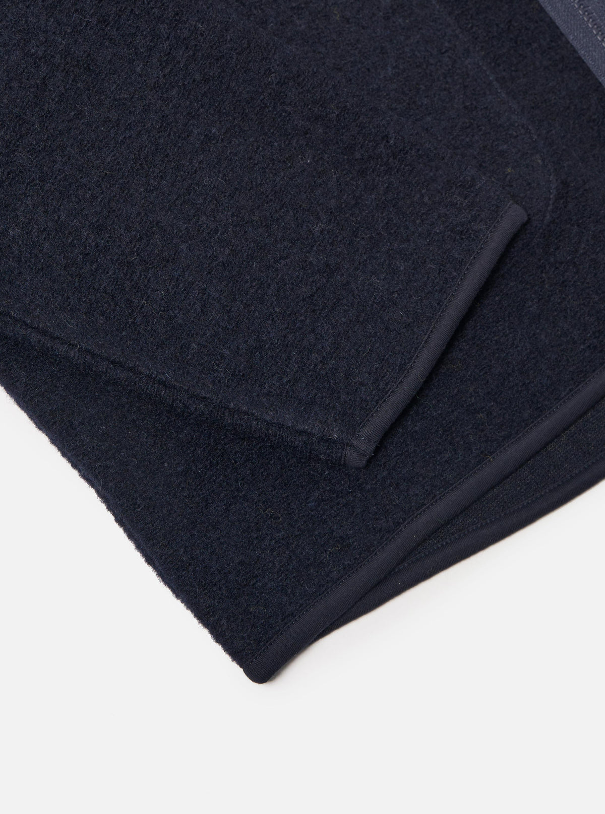Navy Wool Fleece Zip Liner Jacket