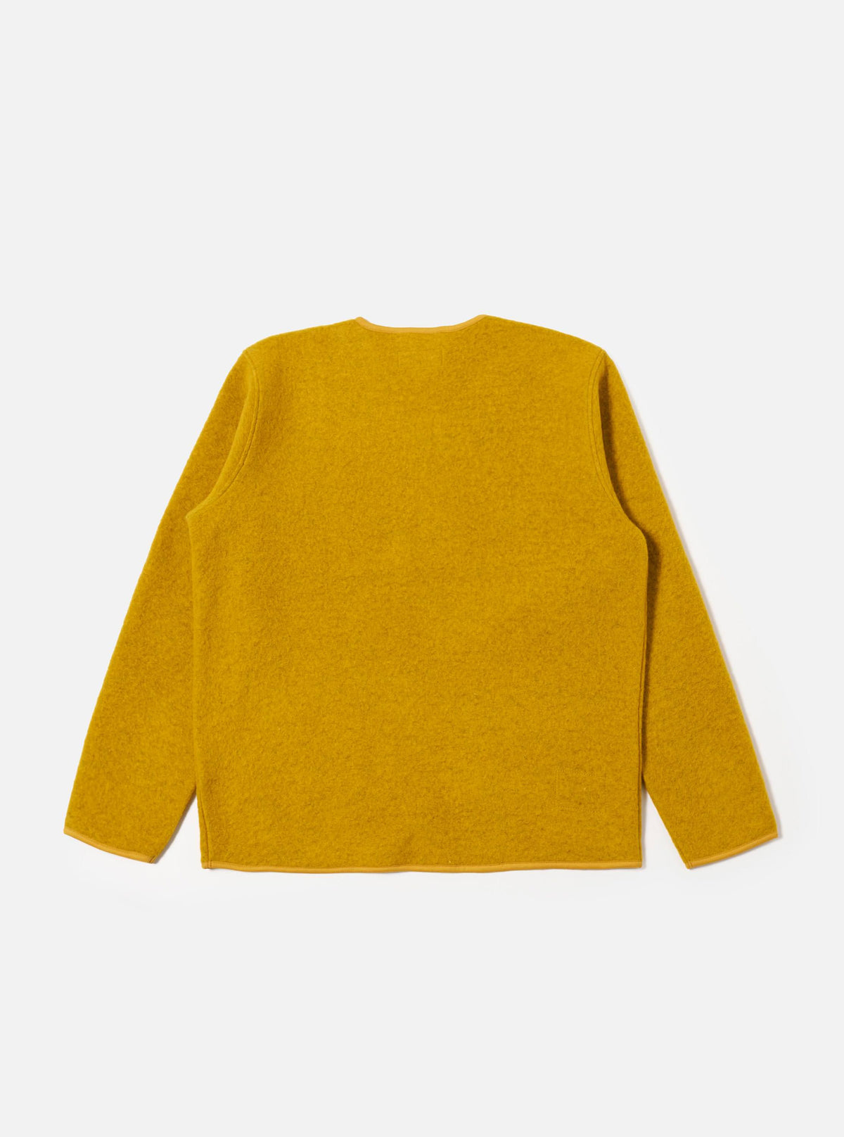 Yellow Wool Fleece Zip Liner Jacket