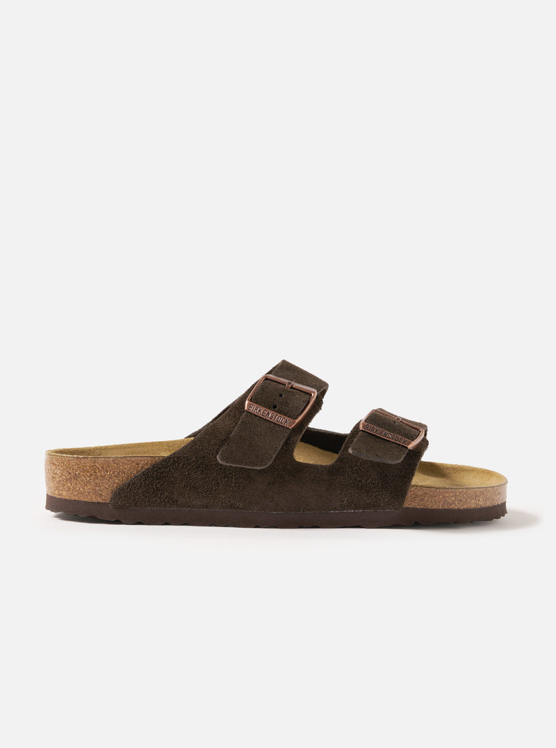 Birkenstock Arizona in Mocha Suede Leather