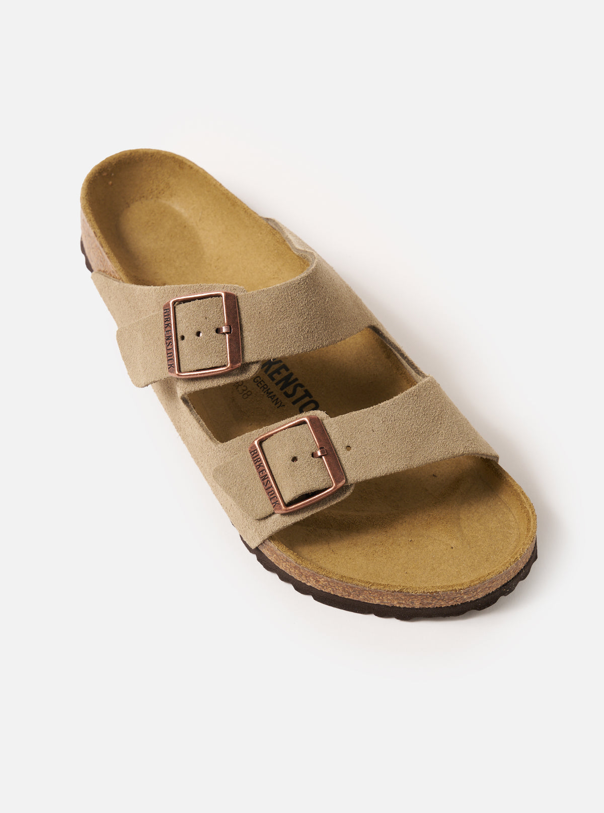 Birkenstock Arizona in Taupe Suede Leather