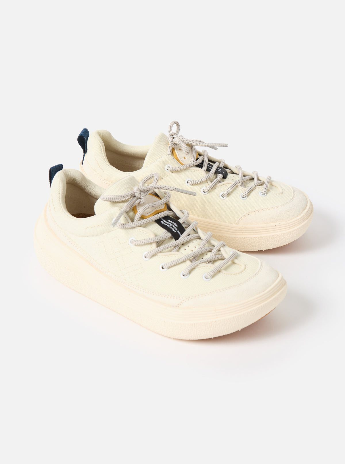 Flower Mountain x Universal Works Fami in Ecru Suede/Cotton Canvas