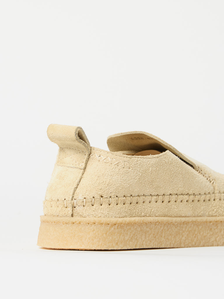 Yogi x Universal Works Hitch Loafer in Sand Brown Hairy Suede