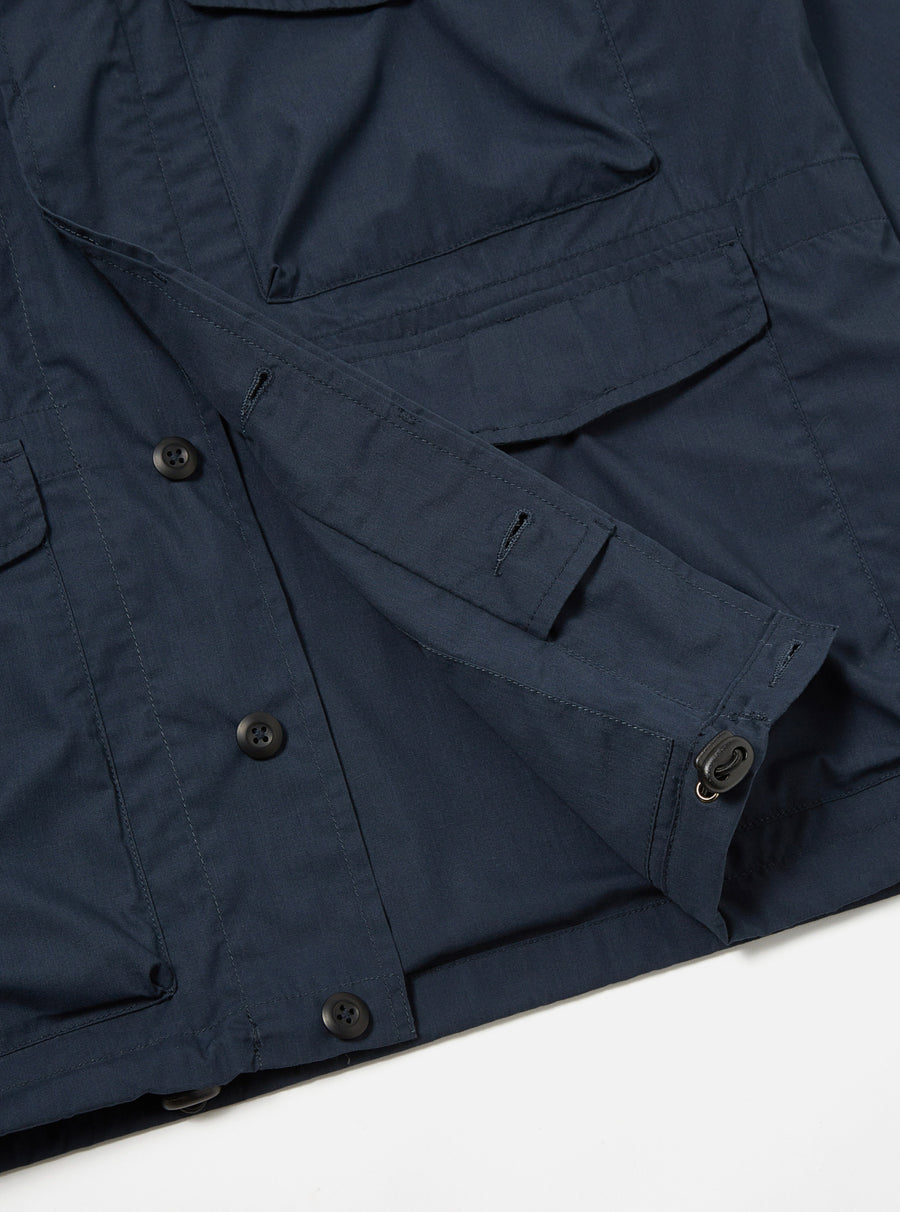 Universal Works Parachute Field Jacket in Navy Recycled Poly Tech