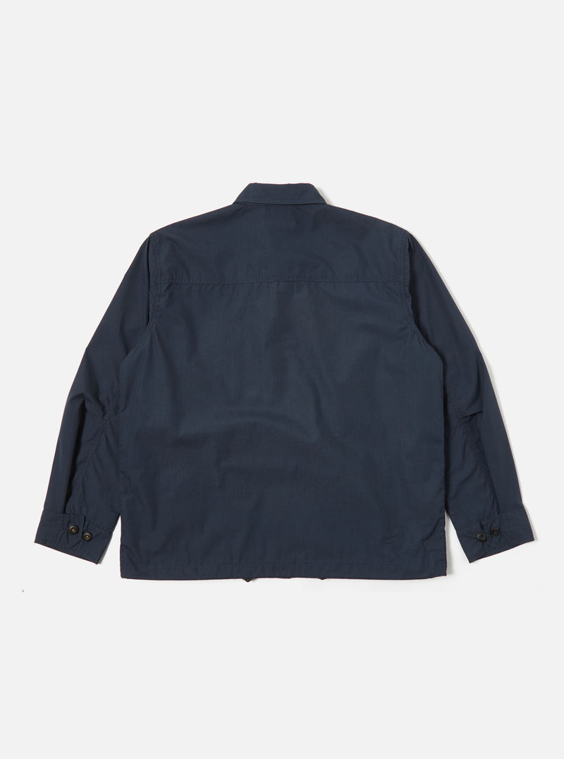 Universal Works Parachute Field Jacket in Navy Recycled Poly Tech