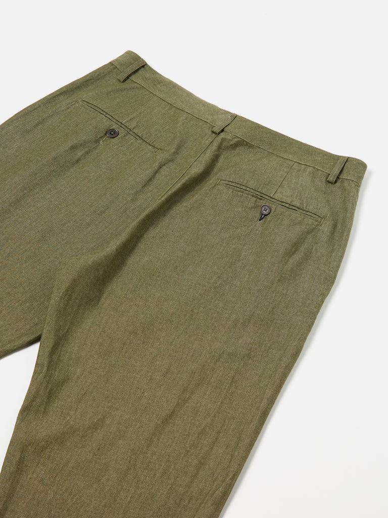 Universal Works Military Chino in Olive Y/D Twill