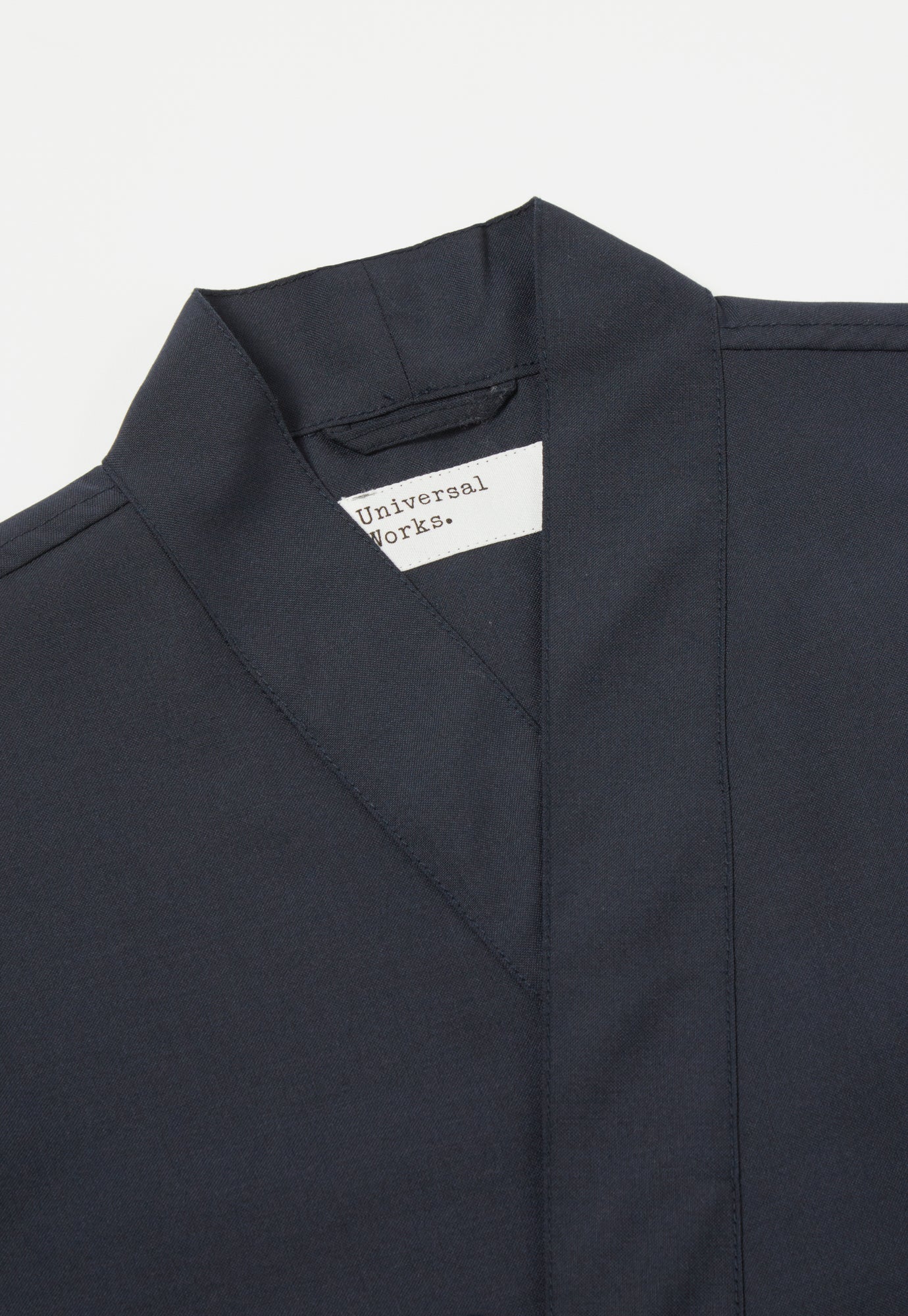 Universal Works Kyoto Work Jacket in Navy Tropical Suiting