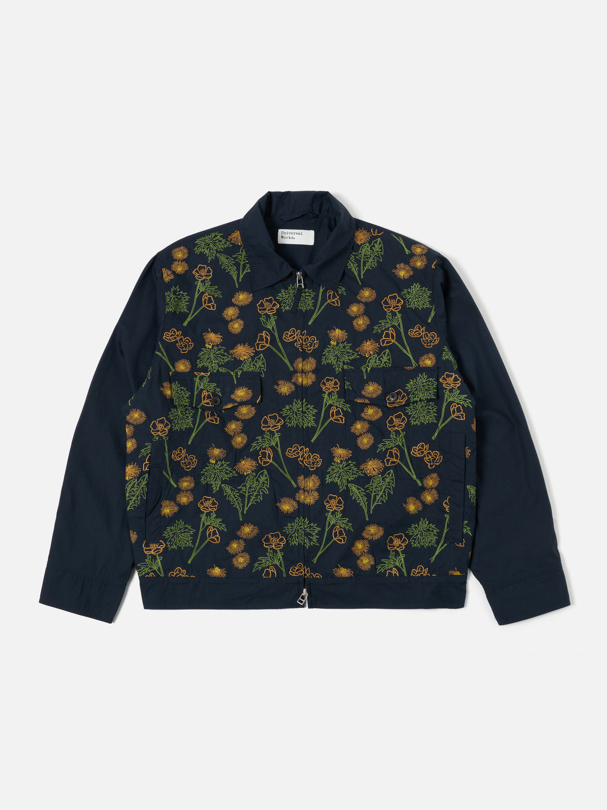 Flower Mountain x Universal Works E130 Jacket in Navy Broadcloth