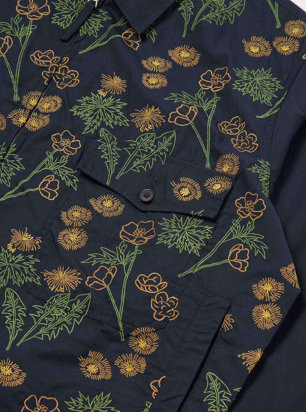 Flower Mountain x Universal Works E130 Jacket in Navy Broadcloth