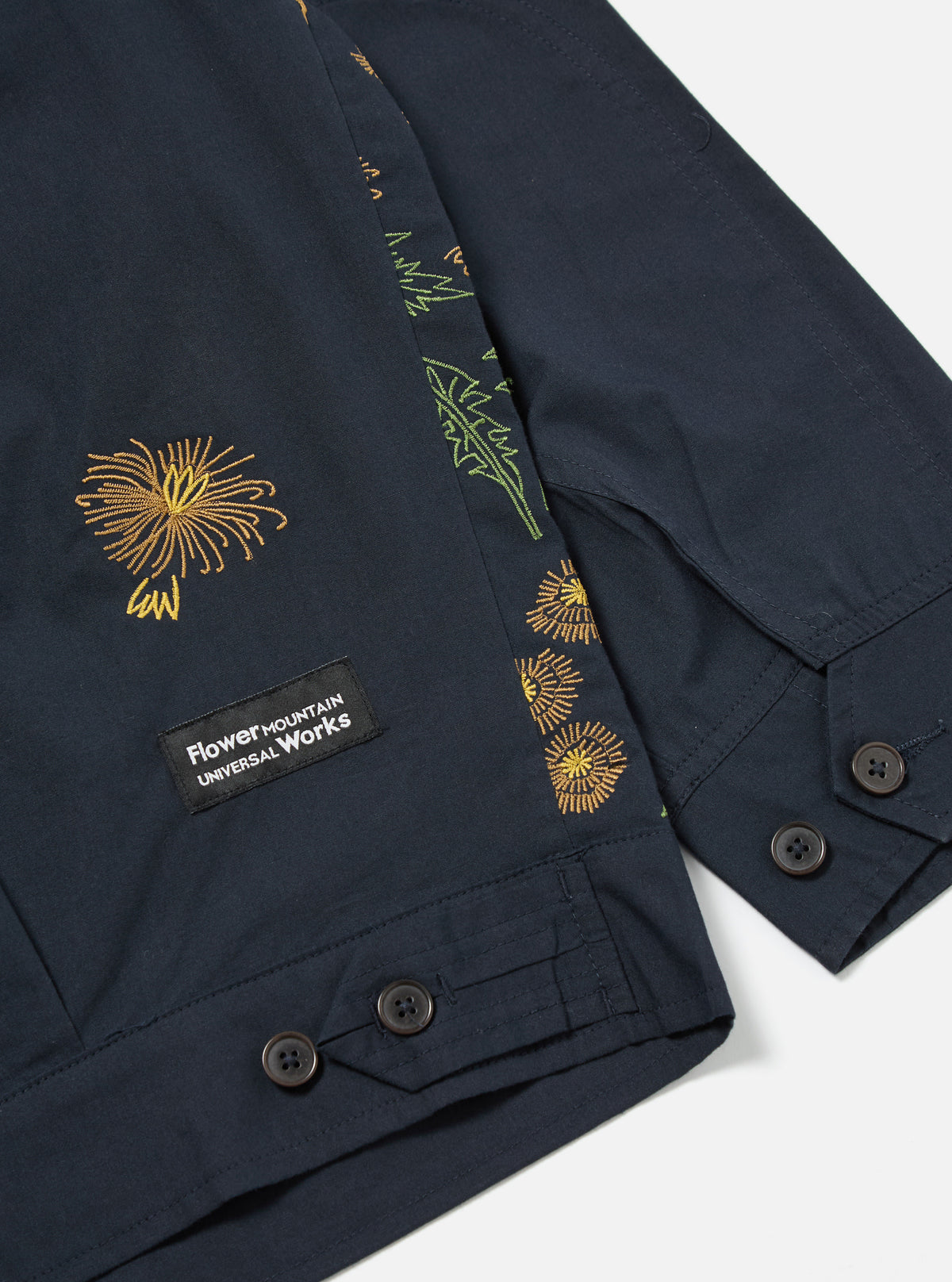 Flower Mountain x Universal Works E130 Jacket in Navy Broadcloth