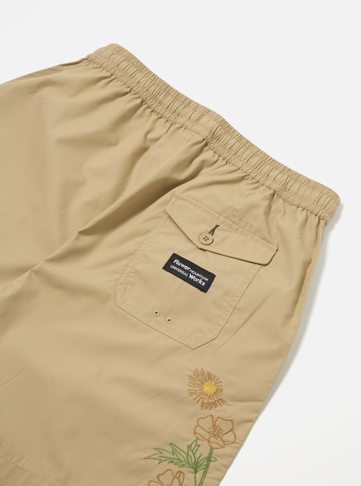 Flower Mountain x Universal Works Beach Short in Sand Recycled Polytech