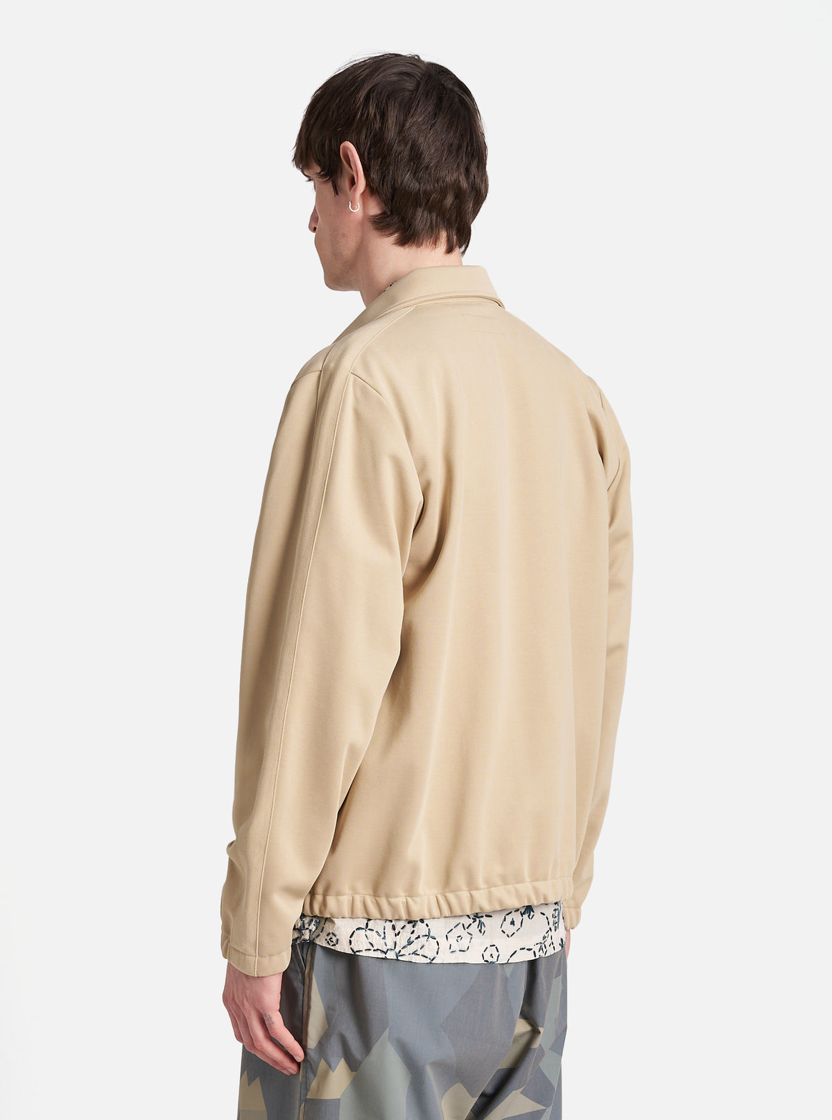 Universal Works Denis Track Top in Sand Recycled Poly Organic Cotton