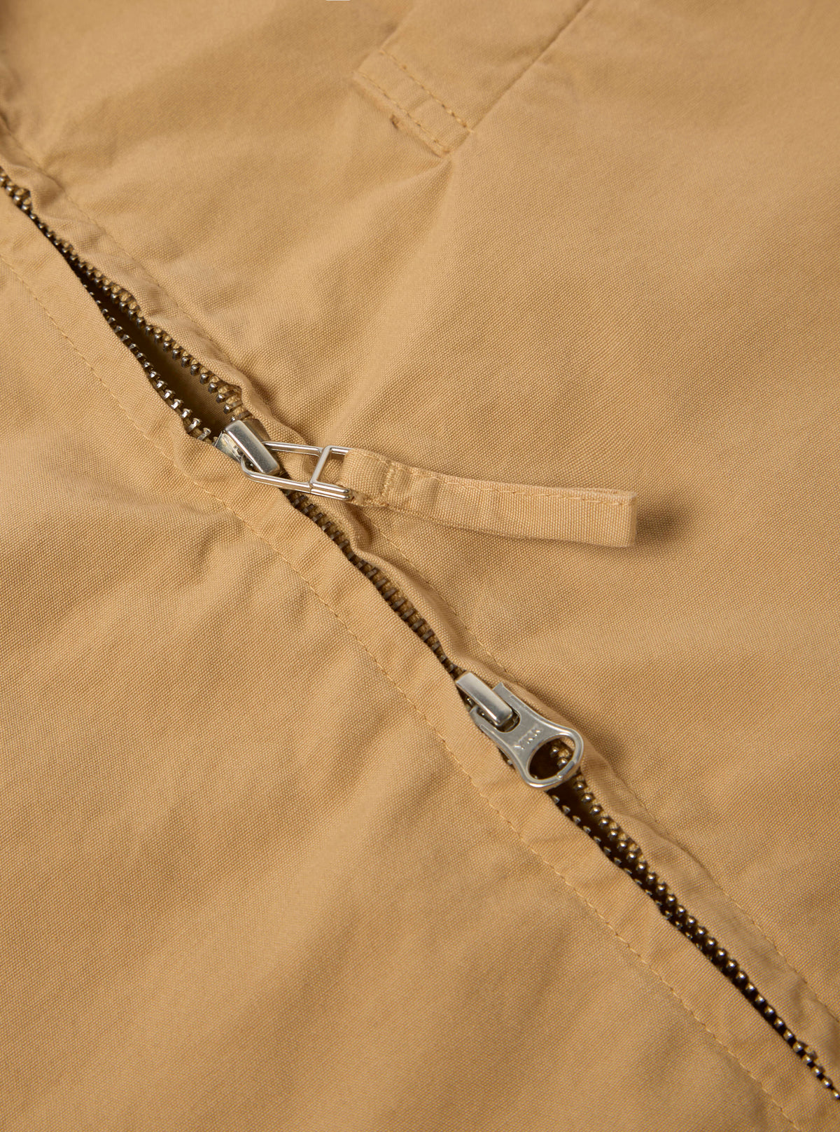 Universal Works Windcheater Jacket in Dark Sand Summer Canvas