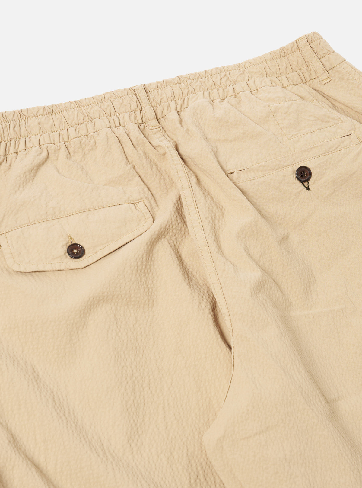 Universal Works Oxford Pant in Sand Seersucker II