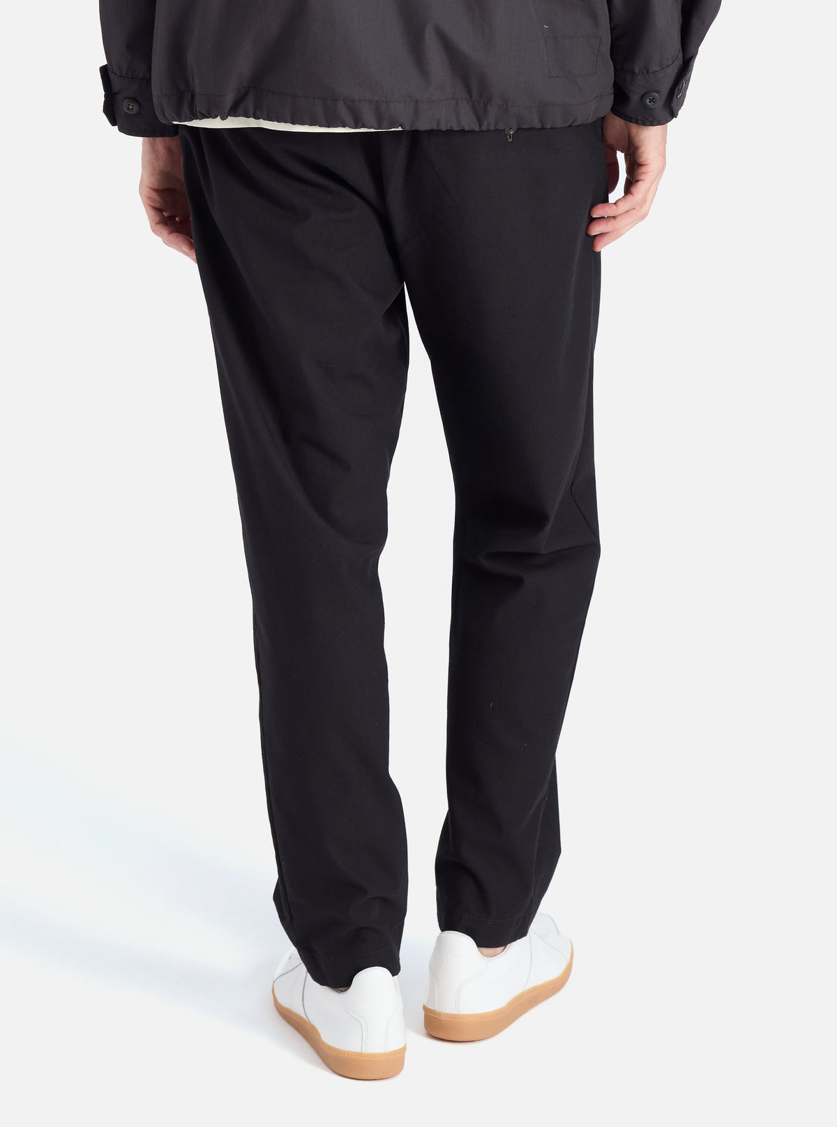 Black Valencia Cotton Military Chino