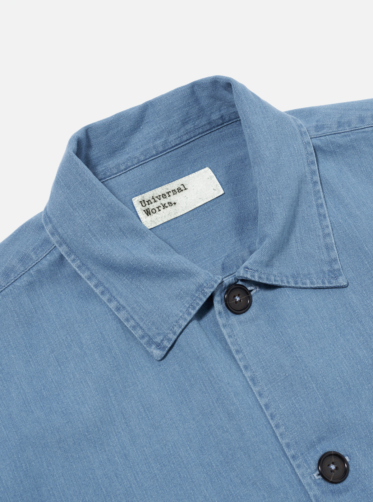 Universal Works Dockside Jacket in Washed Indigo 8oz Organic Denim