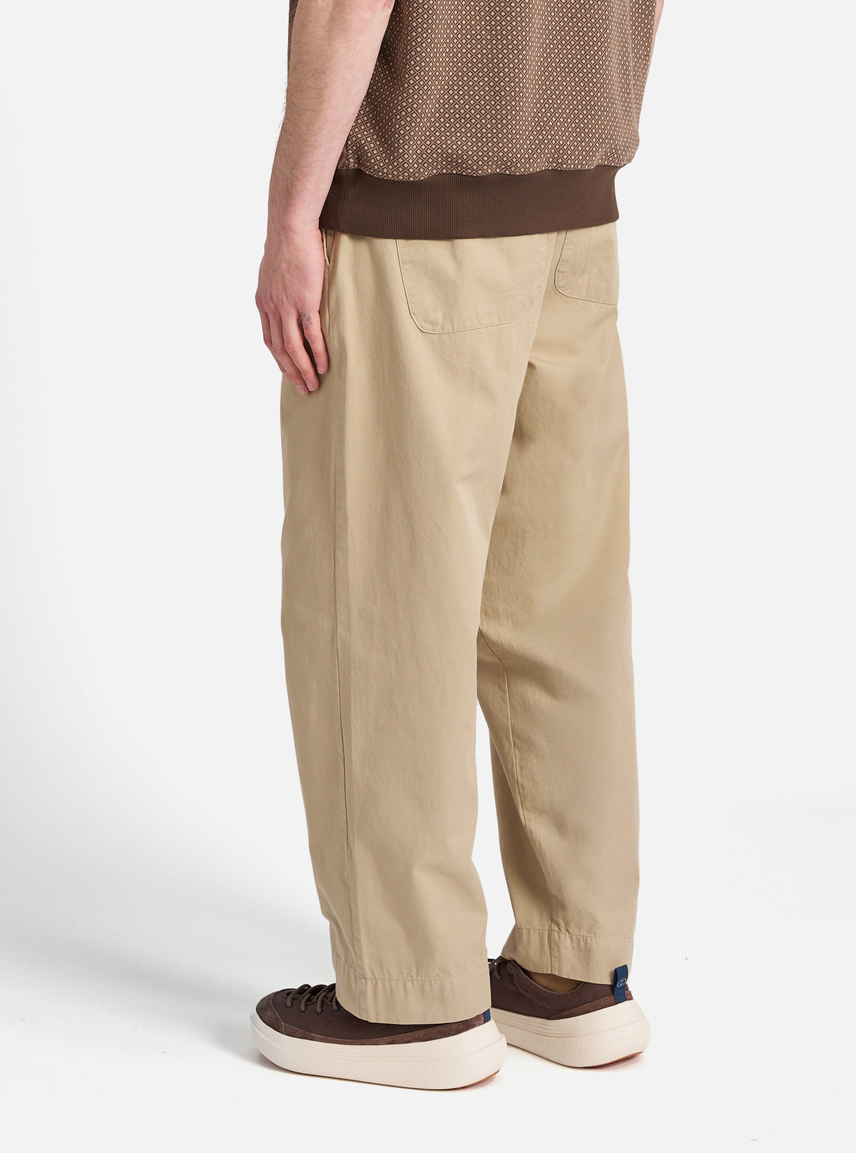 Universal Works Judo Pant in Sand Kelly Cotton
