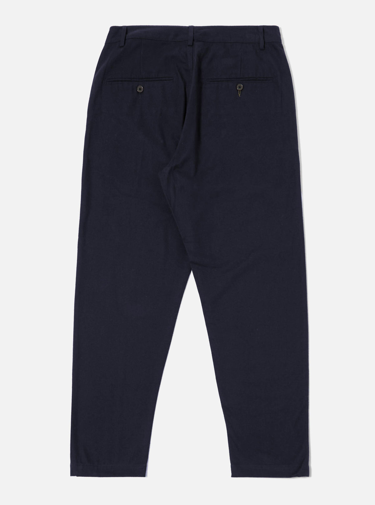 Navy Brushed Moleskin Military Chino