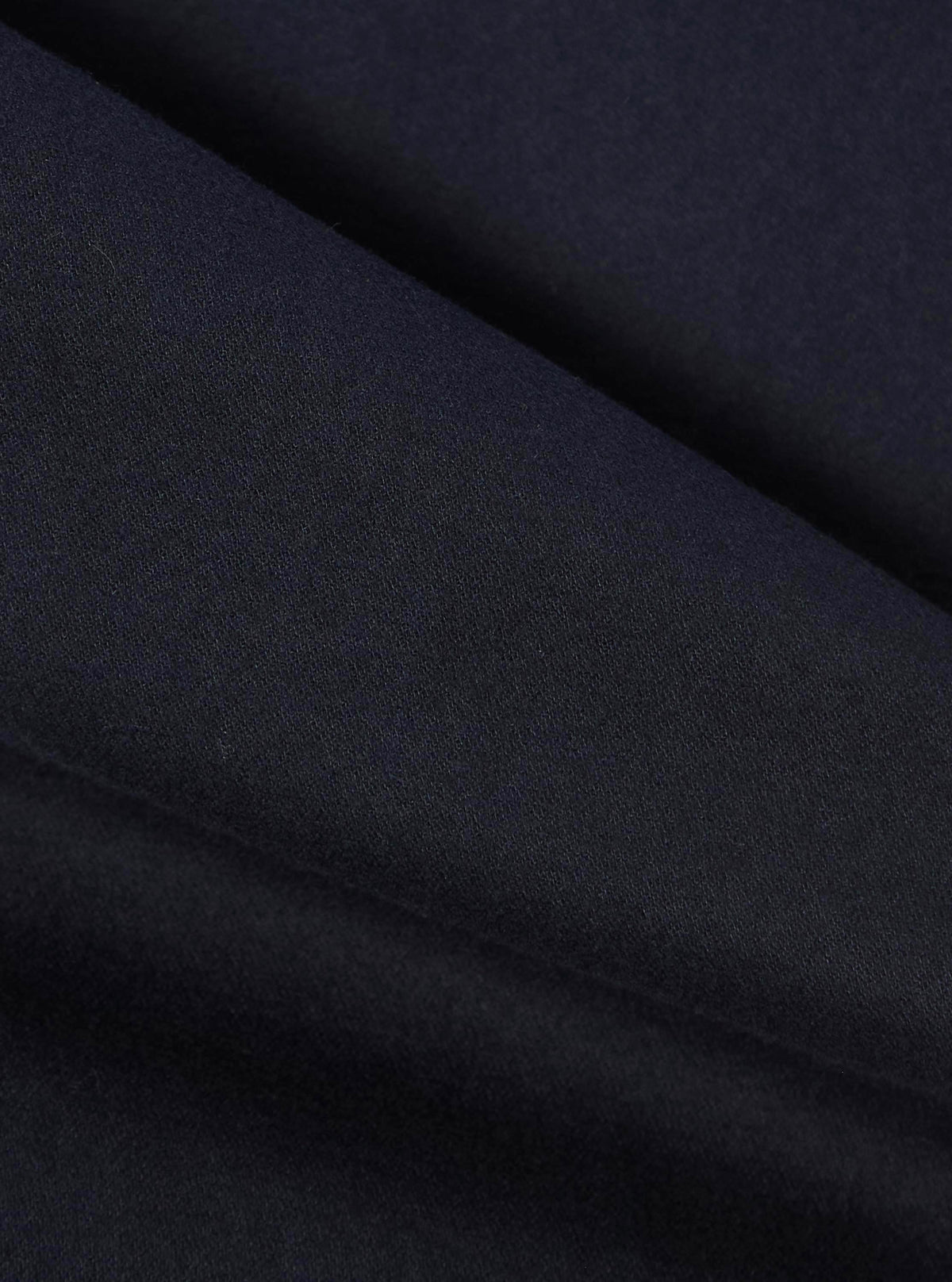 Navy Brushed Moleskin Pleated Track Pant
