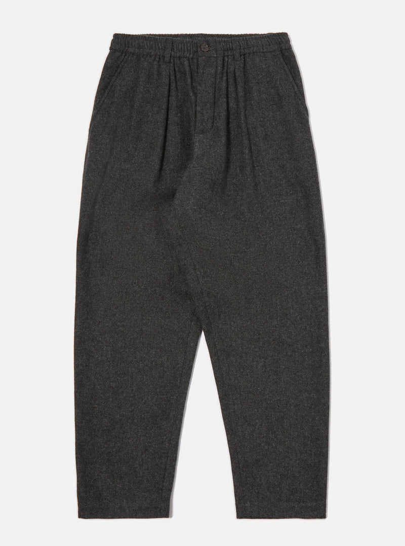 Grey Anders Wool Upcycled Pleated Track Pant