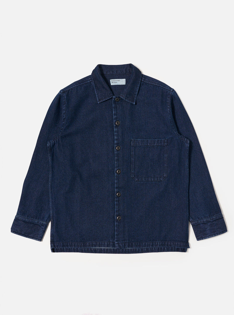 Indigo Work Denim Fatigue Shirt
