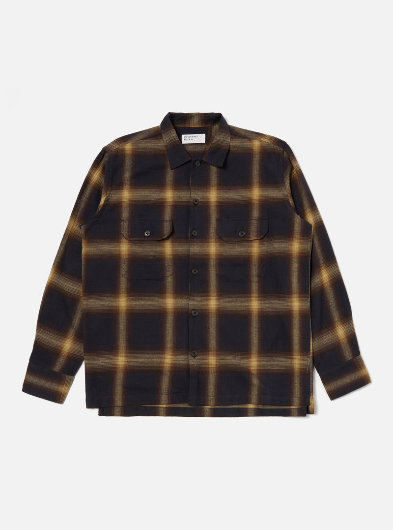 Navy Canyon Check Utility Shirt