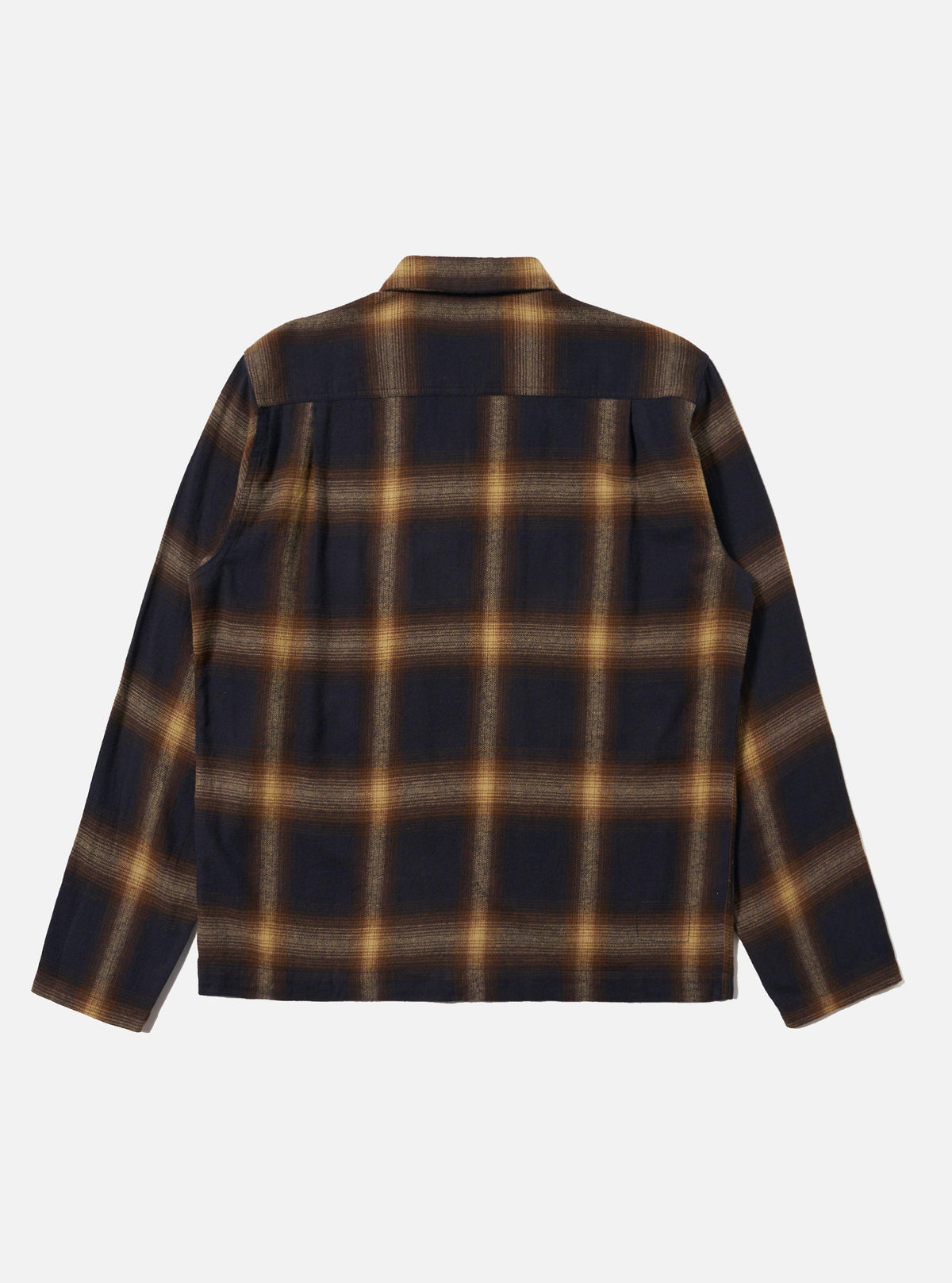 Navy Canyon Check Zip Shirt