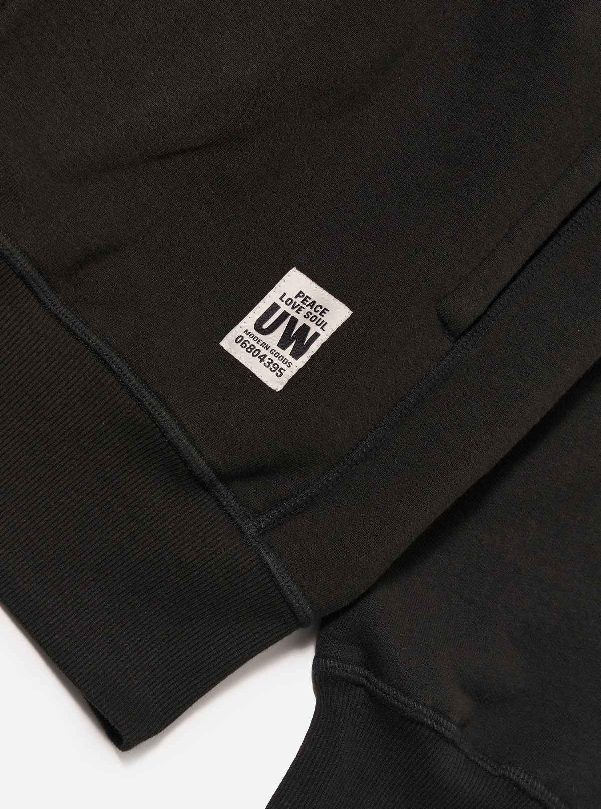 Black Brush Back Sweat New York Hoody
