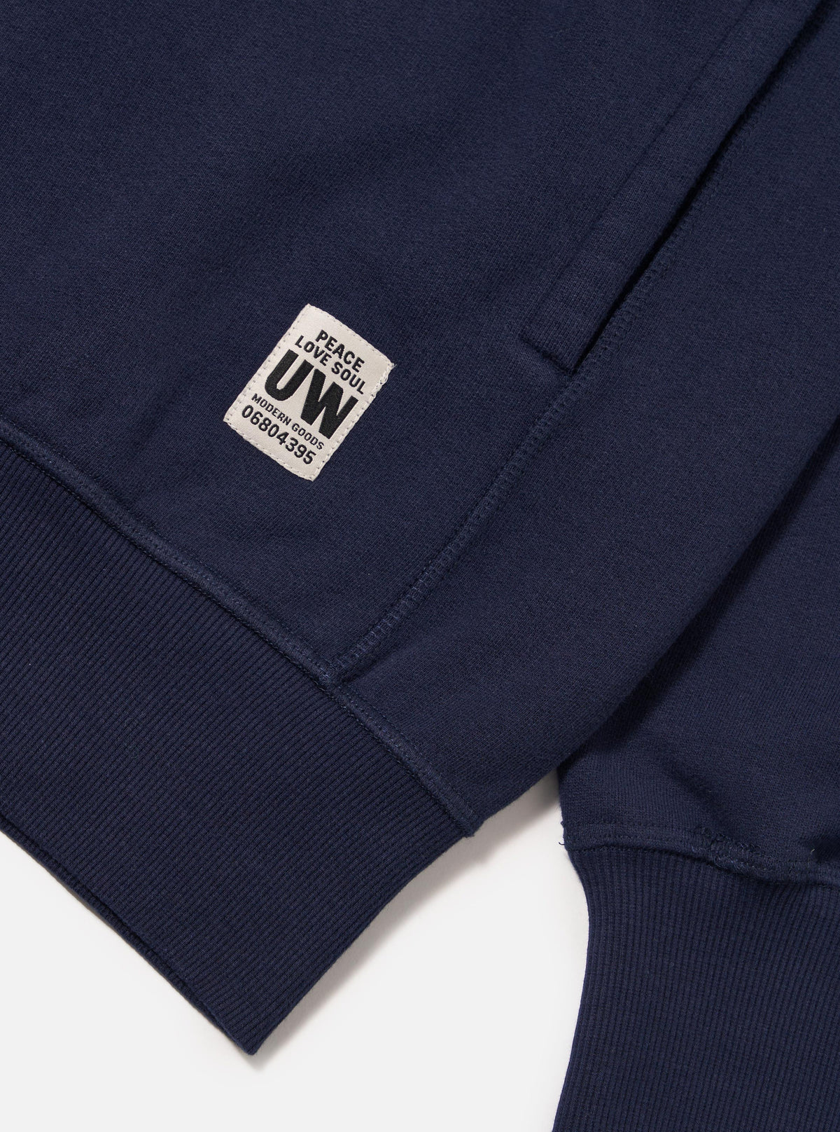Navy Brush Back Sweat New York Hoody