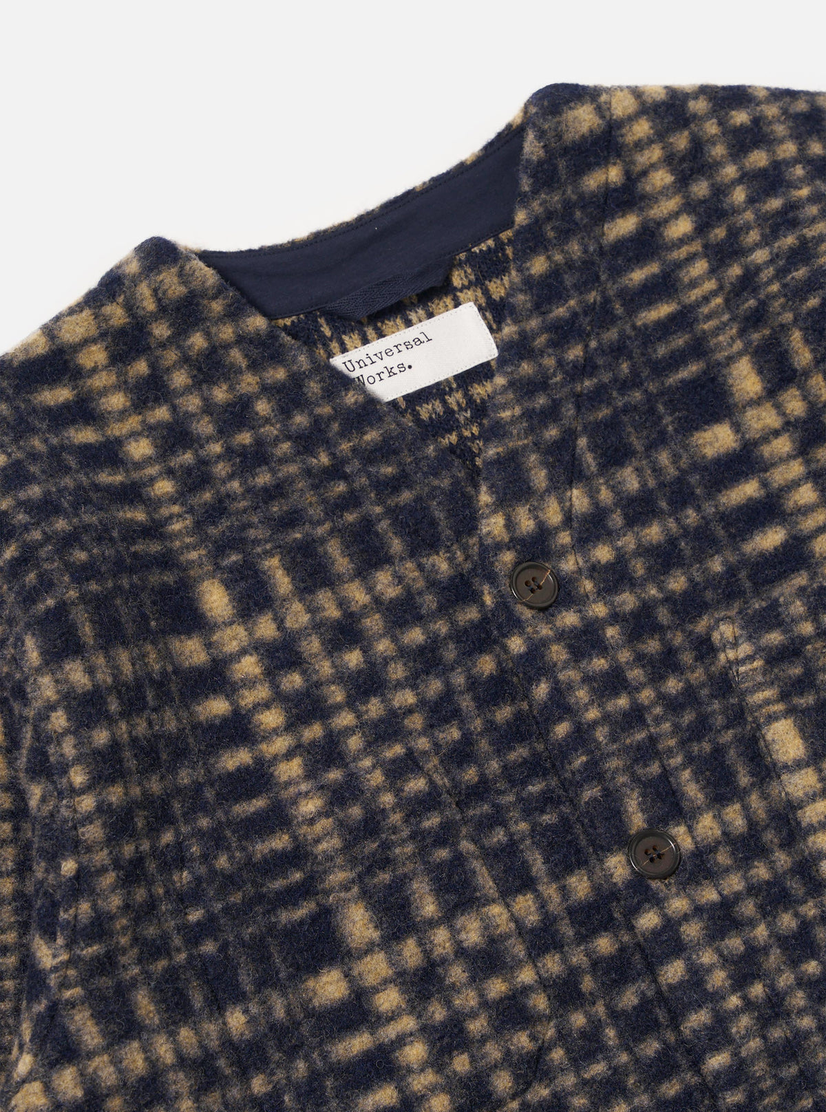 Navy Telepass Fleece Cardigan