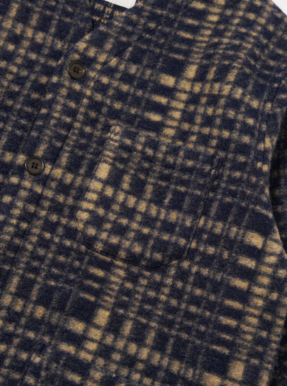 Navy Telepass Fleece Cardigan