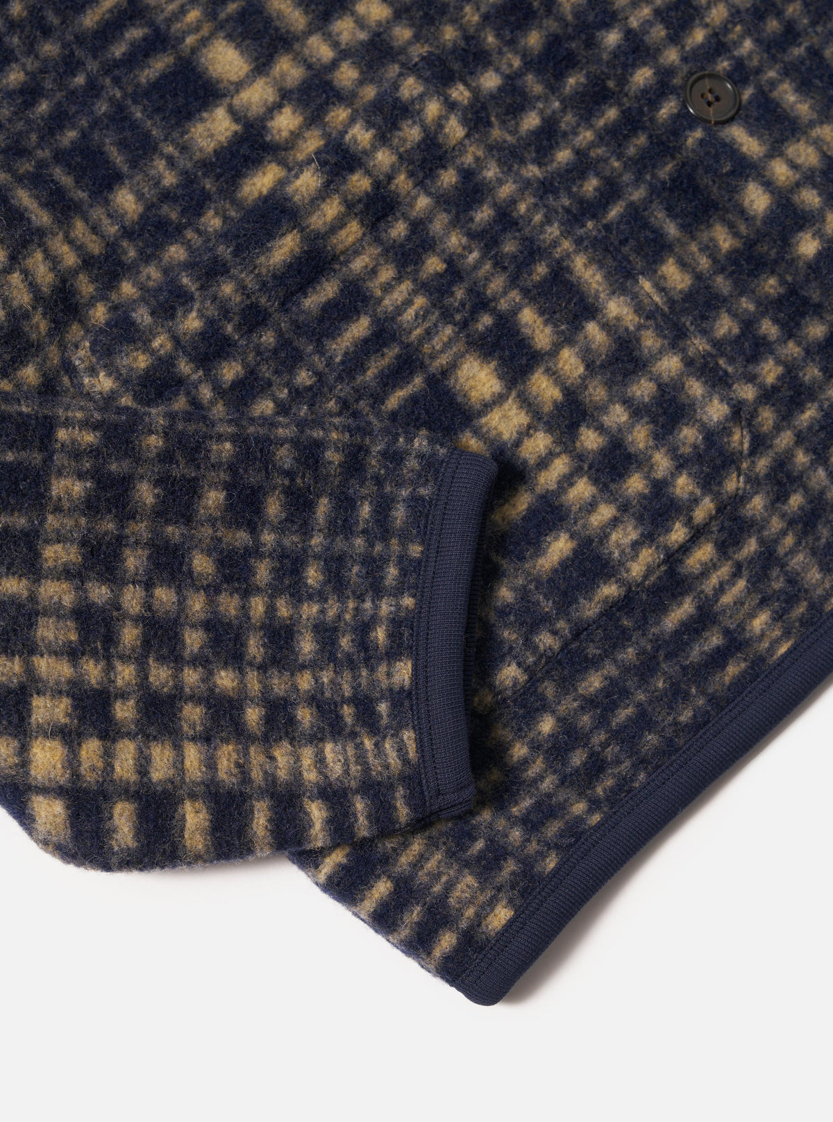 Navy Telepass Fleece Cardigan