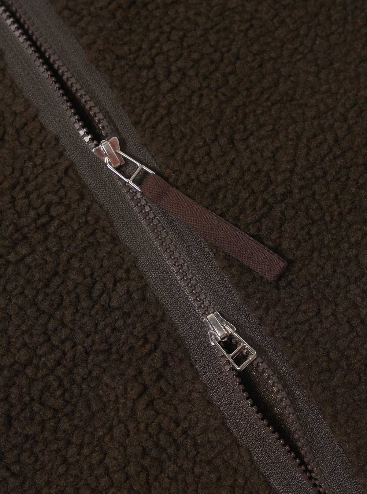 Brown Galaxy Fleece Zip Liner Jacket