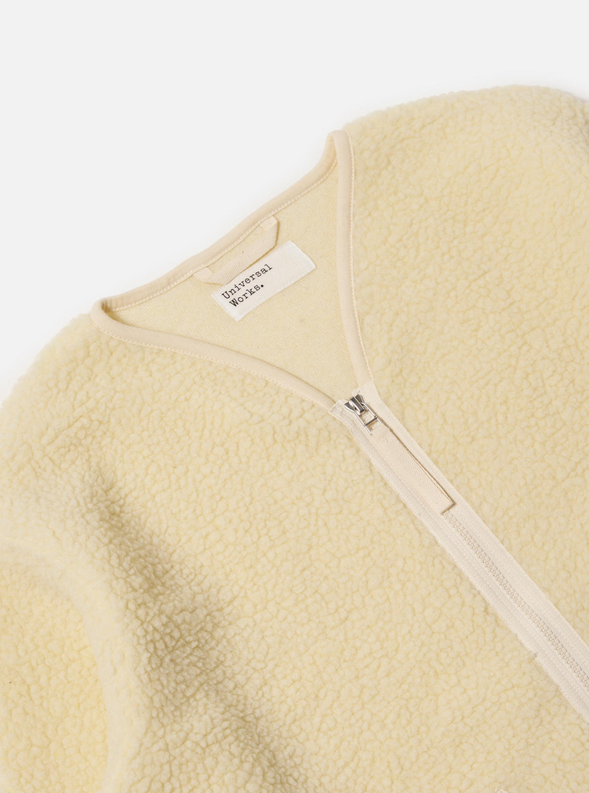Ecru Galaxy Fleece Zip Liner Jacket