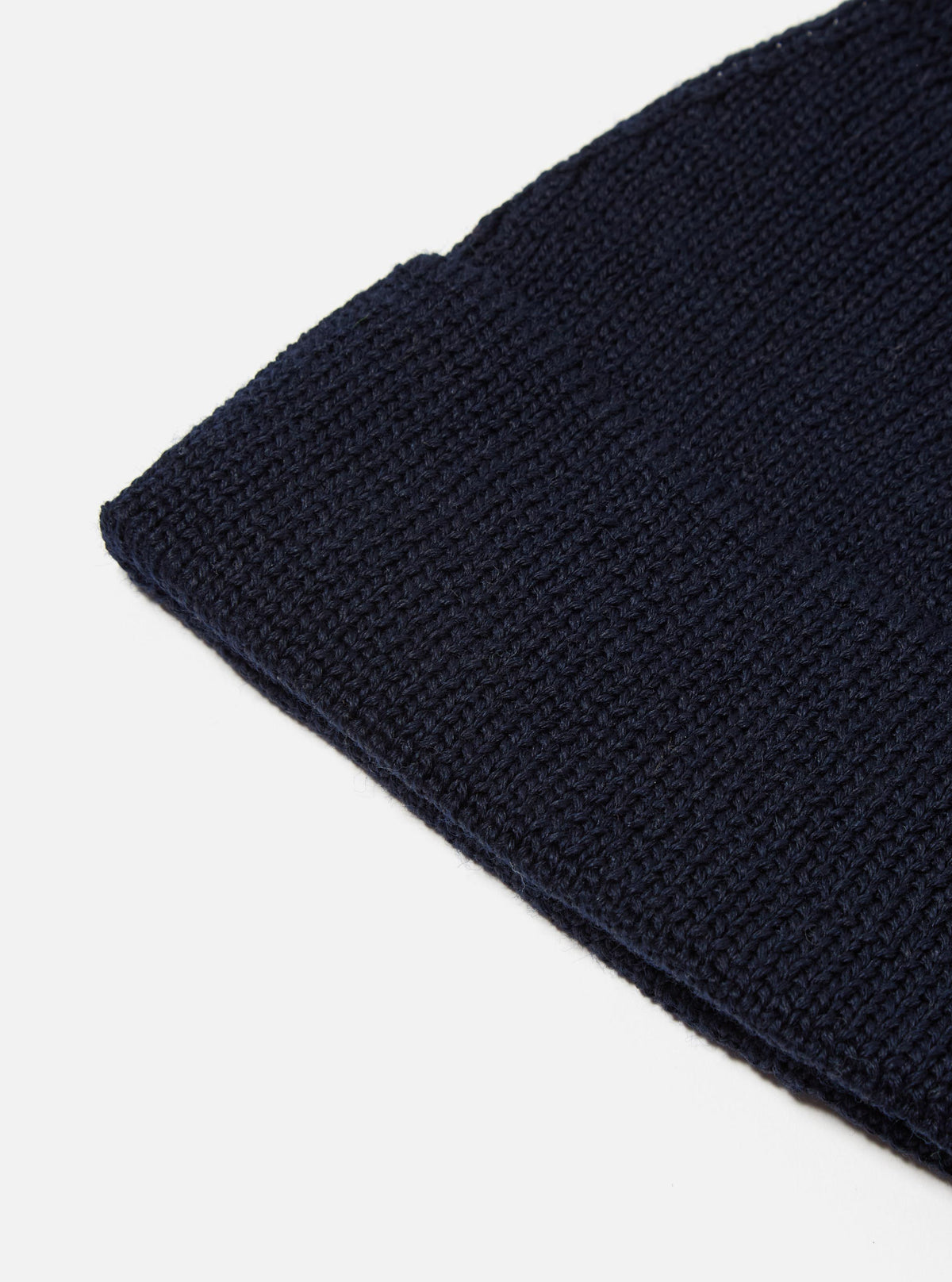 Navy Merino Knit Watch Cap