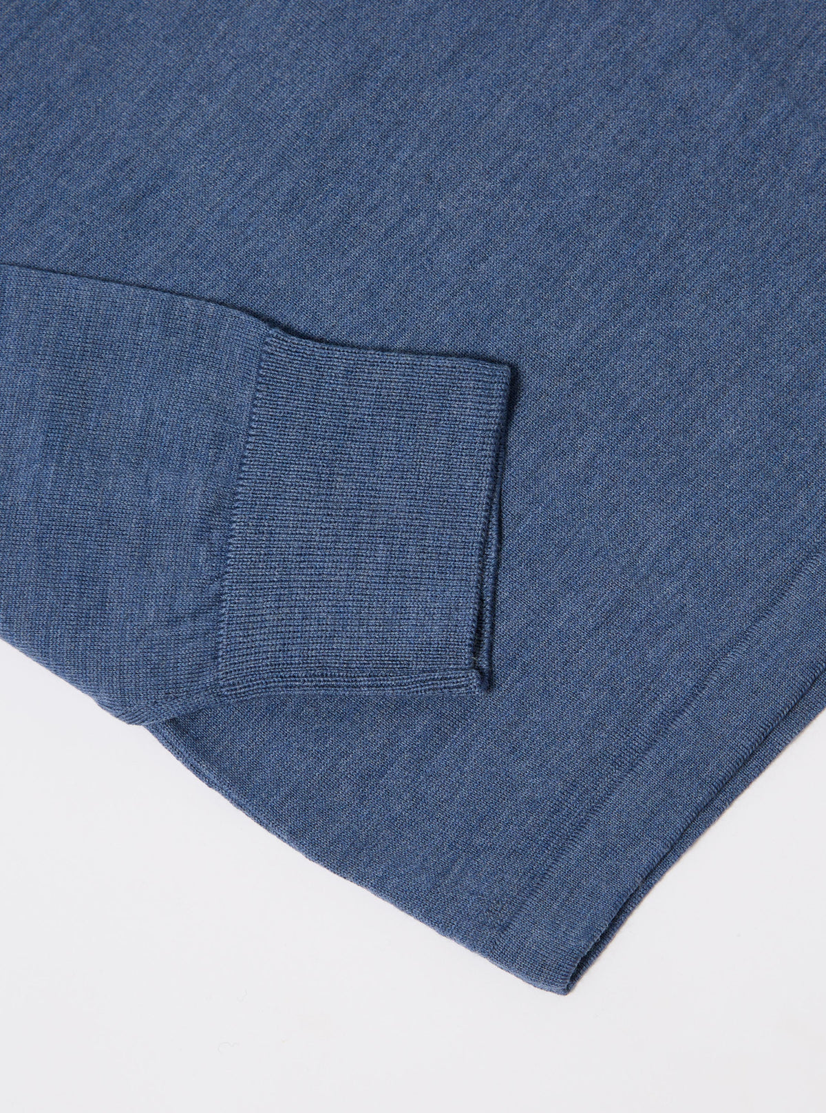 Airforce Blue Merino L/S Pullover Knit Shirt