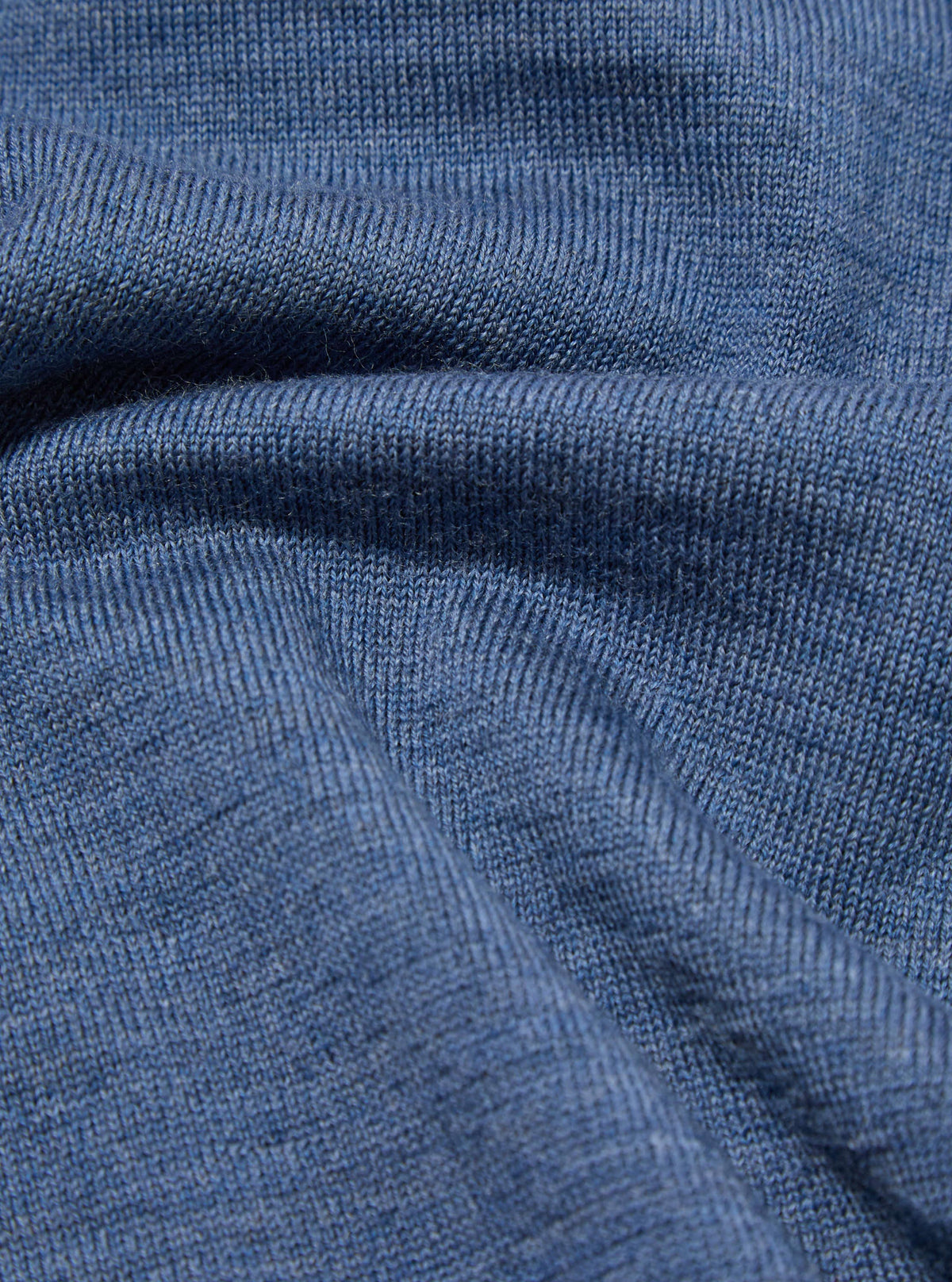 Airforce Blue Merino L/S Pullover Knit Shirt