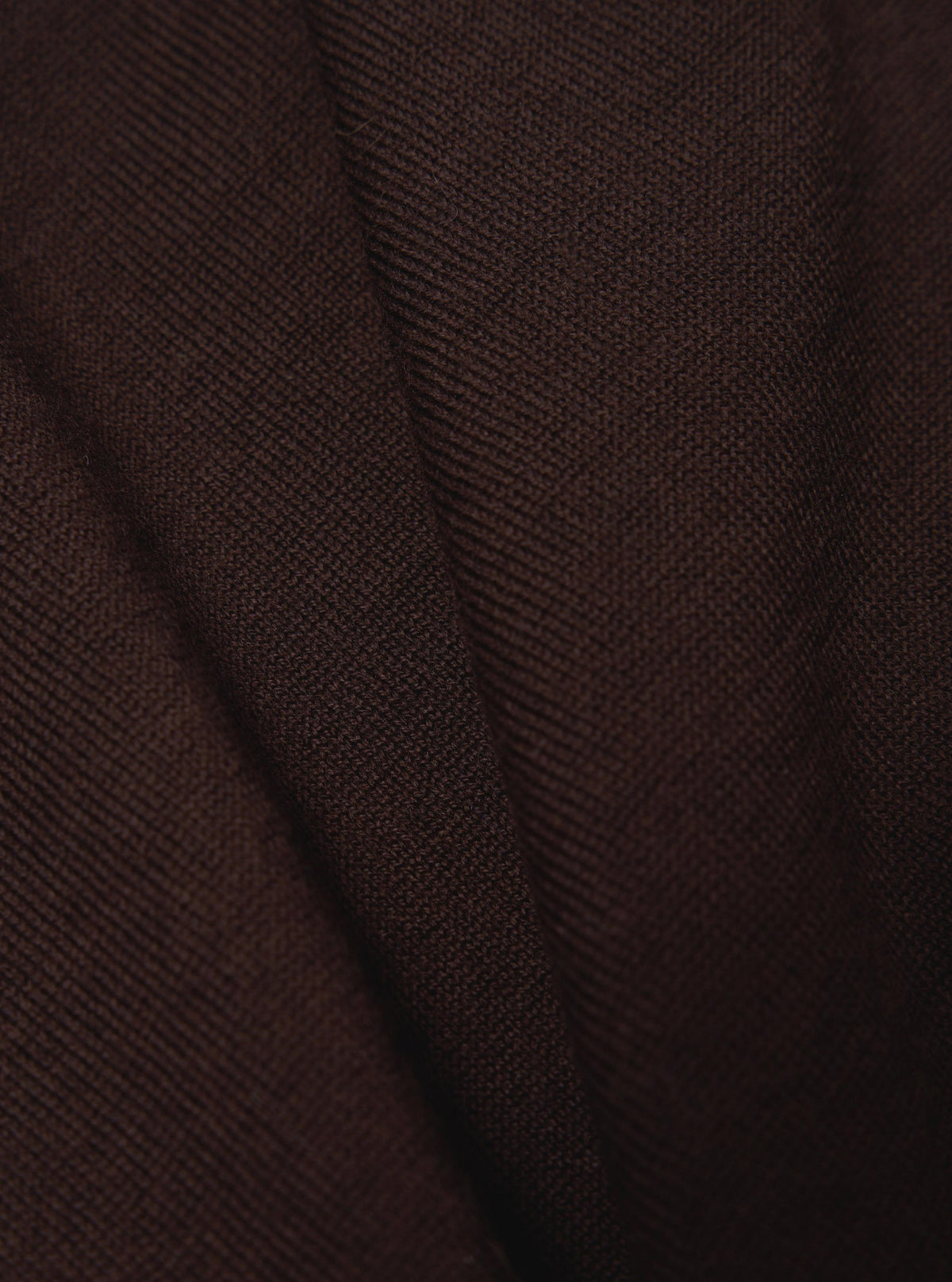 Brown Merino L/S Pullover Knit Shirt