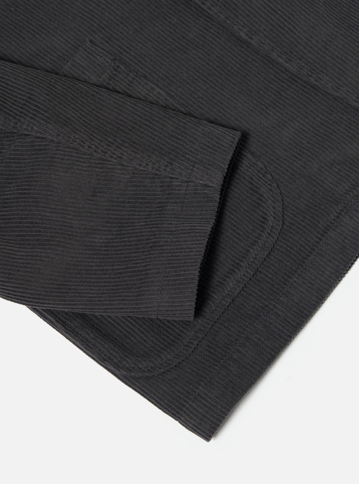 Charcoal Cord Three Button Jacket