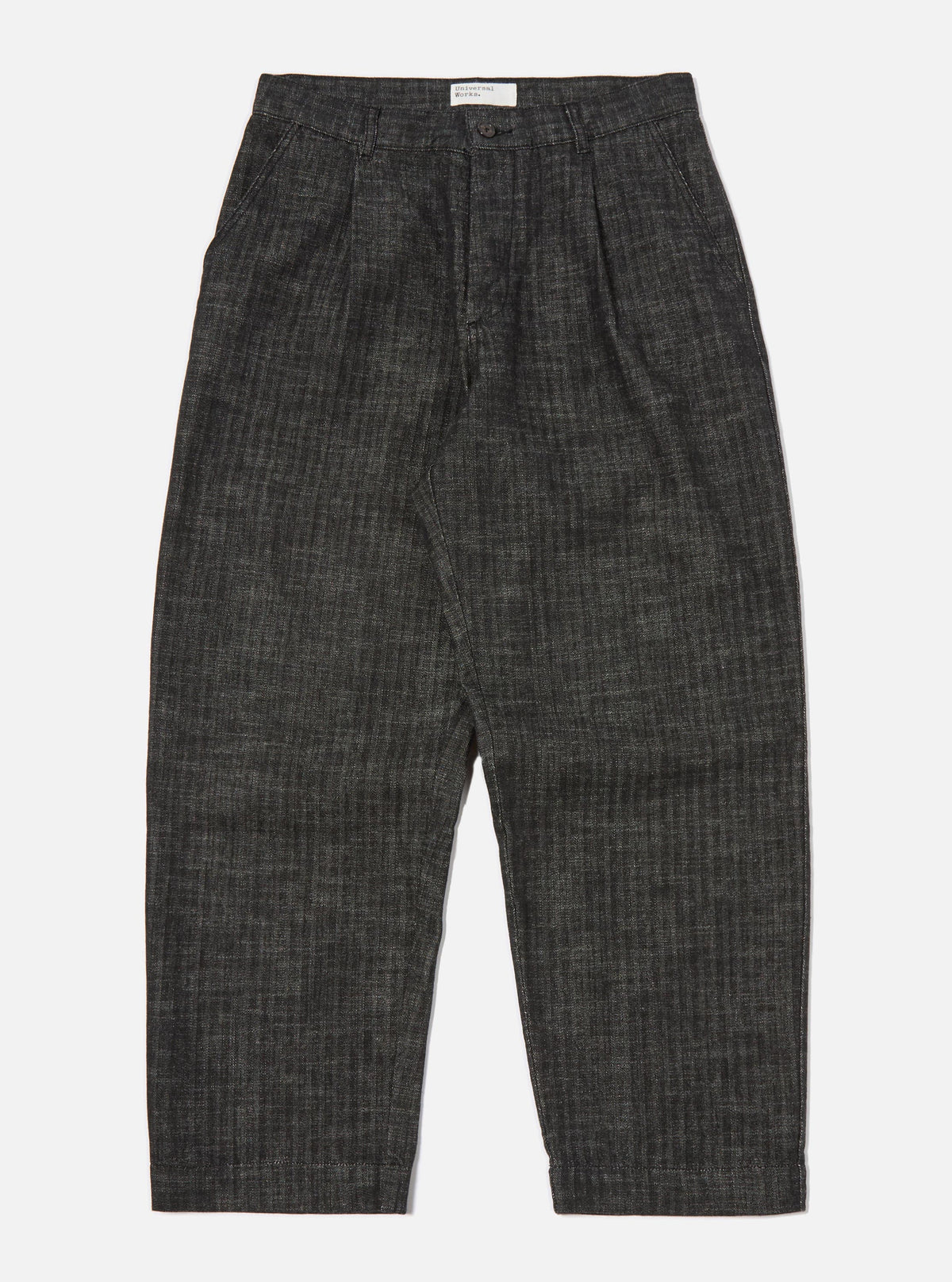 Black Cotton Denim Duke Pant